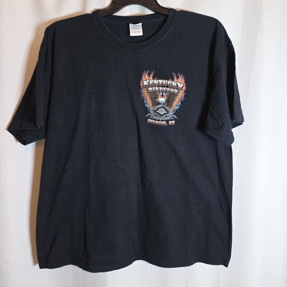 Sturgis Kentucky 2011Bike Rally  T-Shirt Men's XL Eagle Biker